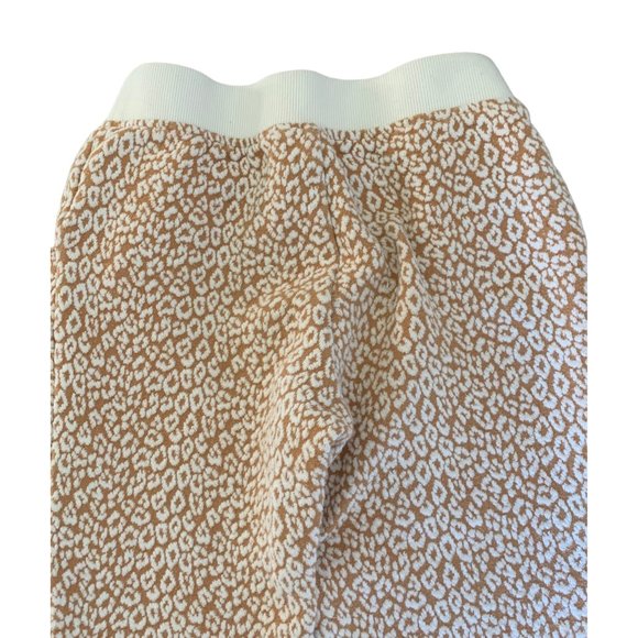 JANIE AND JACK Brown + White Animal Print Jacquard Girl's Jogger Pants Size 8 - Picture 8 of 8